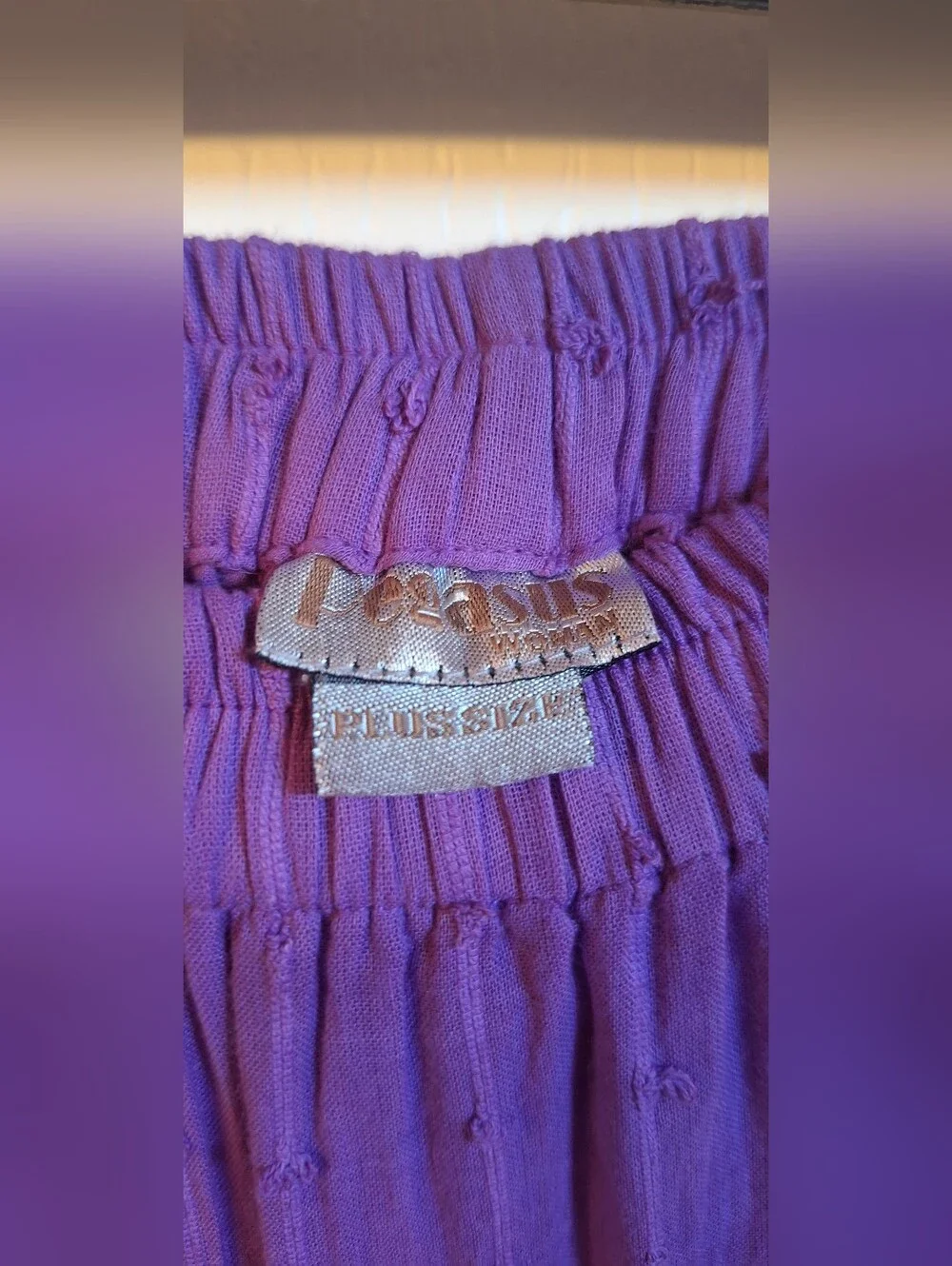 Ombre Set Sleeveless Purple Tie-Hem Tank Top With Matching Pants